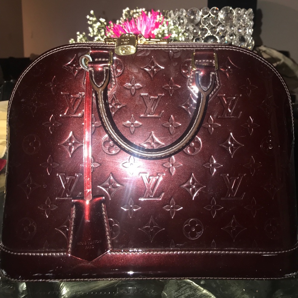 Authentic Maroon Alma Louis Vuitton Purse
